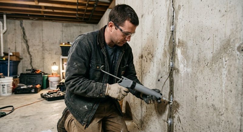 Basement Crack Repair in Shelton, WA