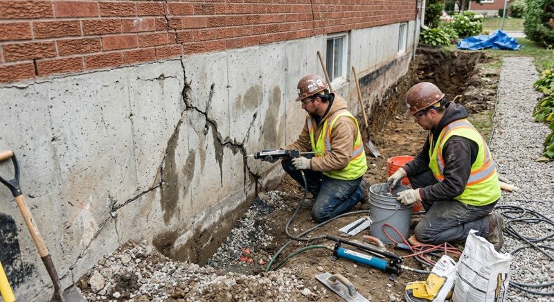 Cracked Foundation Repair in Fox Island, WA
