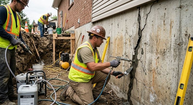 Cracked Foundation Repair in Olympia, WA