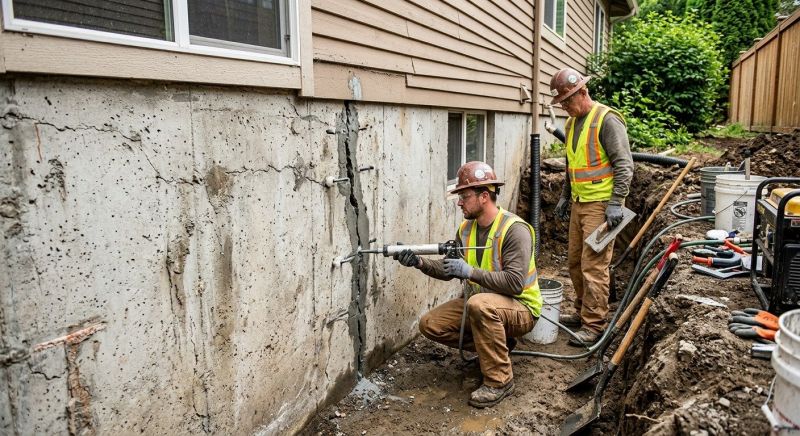 Cracked Foundation Repair in Olympia, WA
