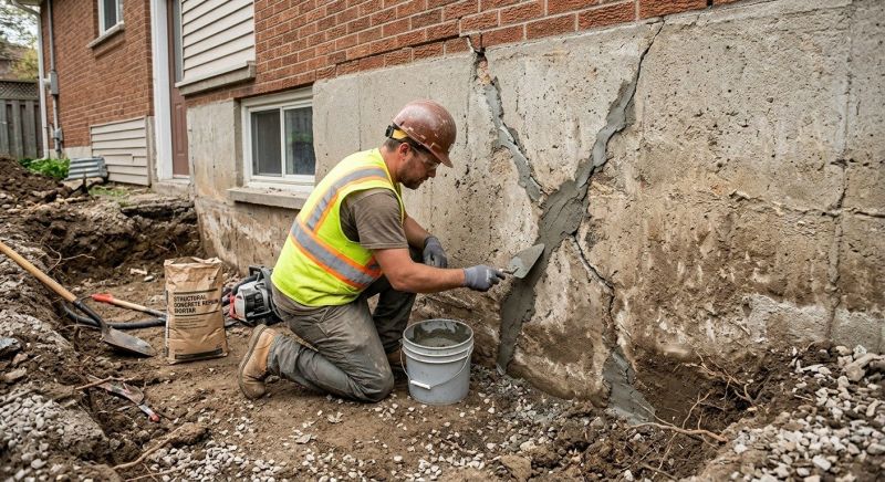 Foundation Crack Repair in Union, WA