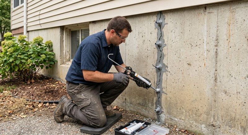 Foundation Crack Sealing in Shelton, WA