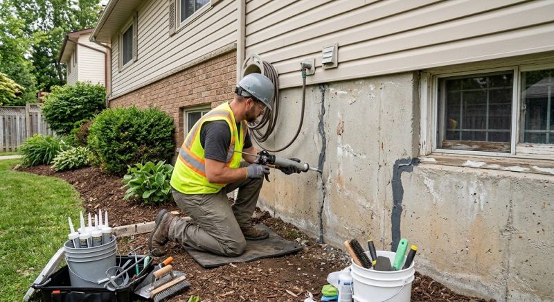 Foundation Crack Sealing in Shelton, WA