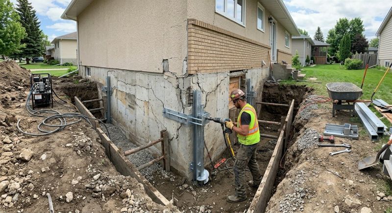 Foundation Settlement Repair in Shelton, WA