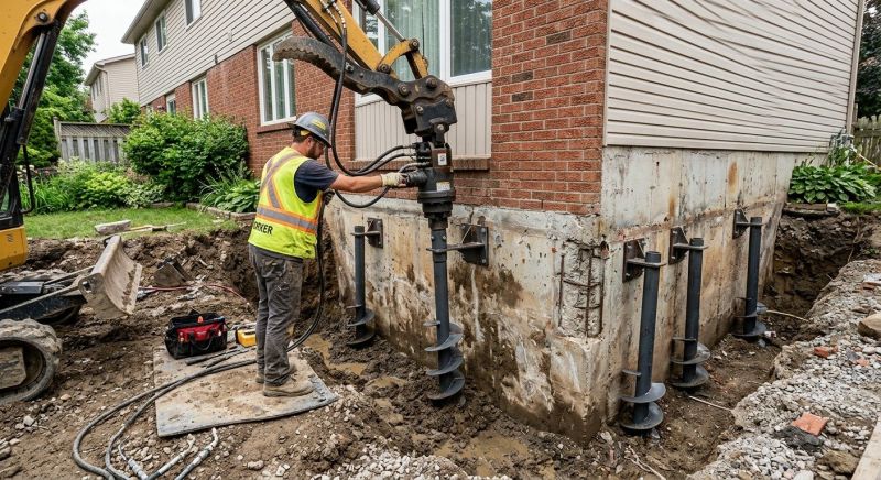 Helical Piers Installation in Shelton, WA