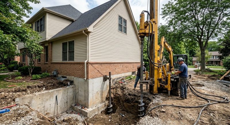 Helical Piers Installation in Shelton, WA