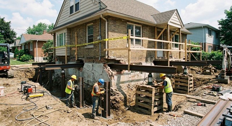 House Foundation Repair in Union, WA