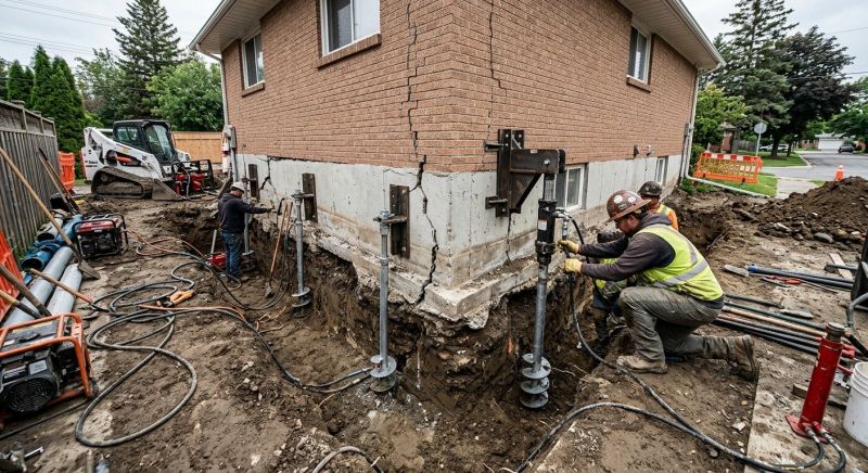 Sinking Foundation Repair in Belfair, WA